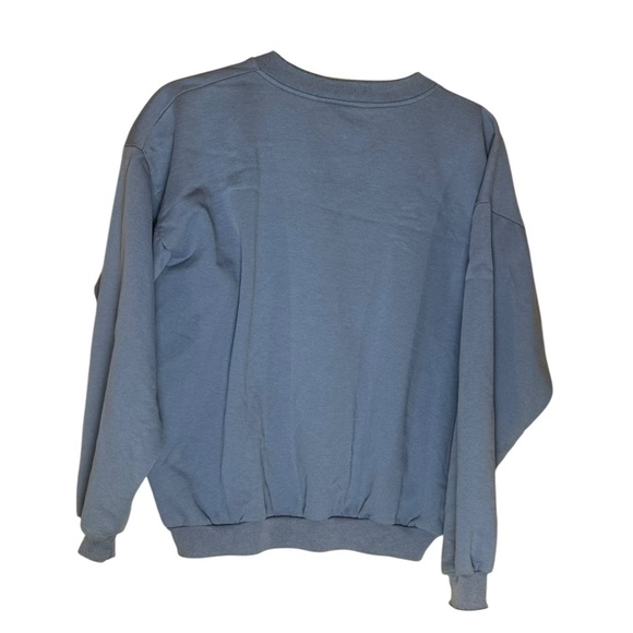 Vintage National Wildlife Federation Bird Embroidered Button Front Sweatshirt L - Picture 4 of 10